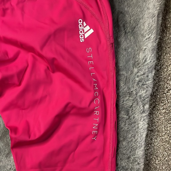 BRAND NWT ADIDAS X STELLA MCCARTNEY PINK LEGGINGS SIZE SMALL!! - Picture 7 of 9